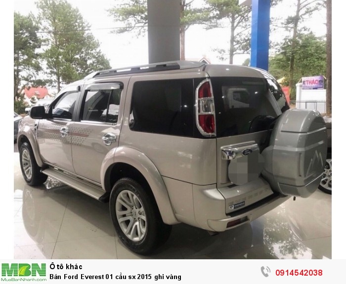 Bán Ford Everest 01 cầu sx 2015 ghi vàng