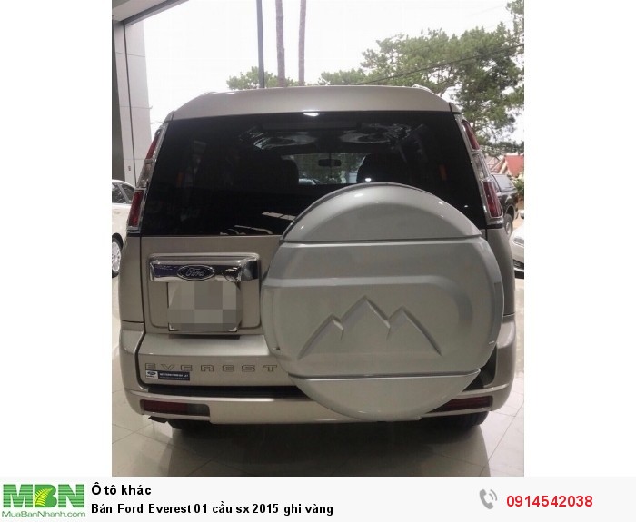 Bán Ford Everest 01 cầu sx 2015 ghi vàng