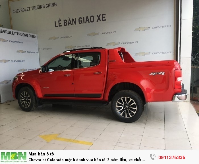 Chevrolet Colorado mệnh danh vua bán tải 2 năm liền, xe chất lượng, hậu mãi tốt.