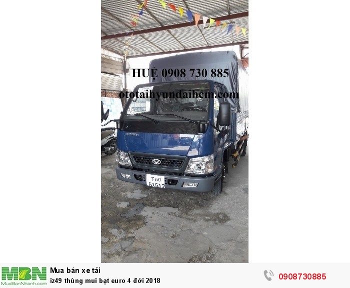iz49 thùng mui bạt euro 4 đời 2018