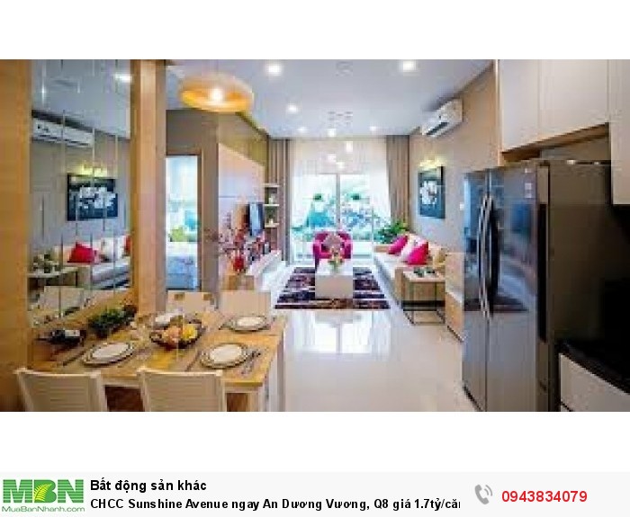 CHCC Sunshine Avenue ngay An Dương Vương, Q8 70m2, 2PN