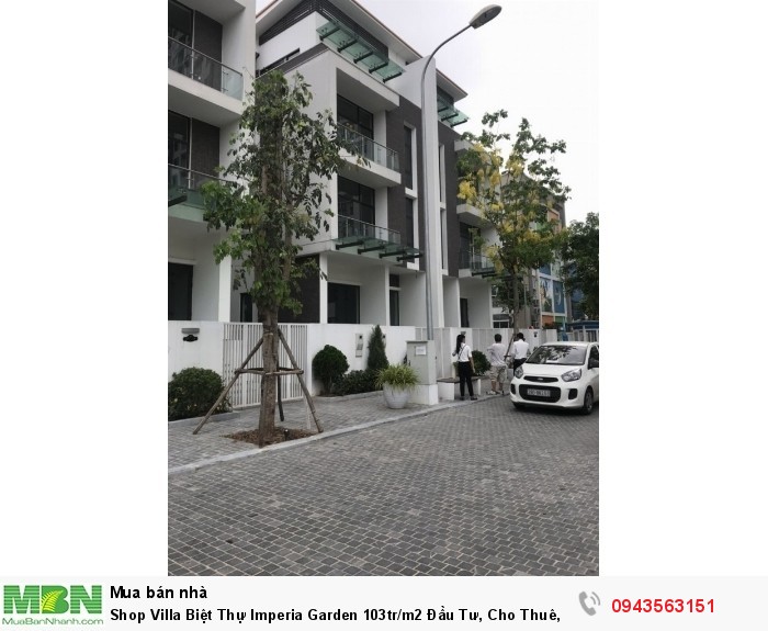 Shop Villa Biệt Thự Imperia Garden 103tr/m2 Đầu Tư, Cho Thuê, KD Sinh Lời