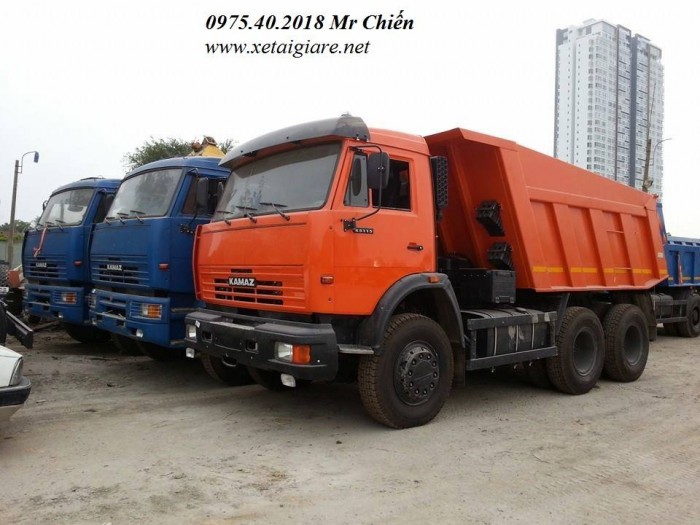 Xe Ben Kamaz 65115  (6x4) Thùng Vat 10,3 Khối Giá Rẻ Nhất Thị Trừơng