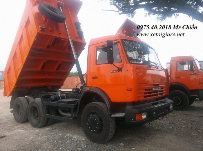 Xe Ben Kamaz 65115  (6x4) Thùng Vat 10,3 Khối Giá Rẻ Nhất Thị Trừơng