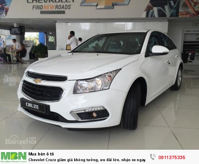 Chevolet Cruze giảm giá không tưởng, ưu đãi lớn. nhận xe ngay.