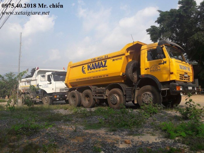 Xe Ben Kamaz 6540 (8x4) Thùng 15 Giá Rẻ Nhất Thị Trừơng