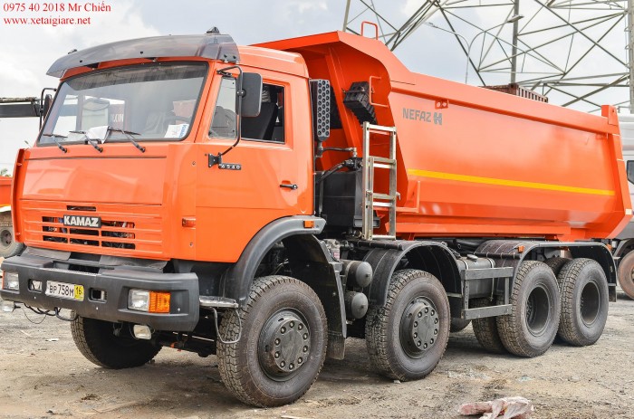 Xe Ben Kamaz 6540 (8x4) Thùng 15 Giá Rẻ Nhất Thị Trừơng