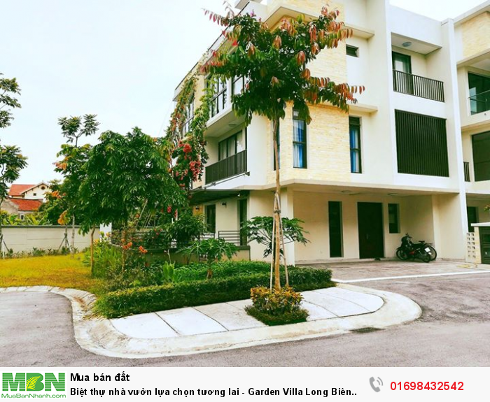 Biệt thự nhà vườn lựa chọn tương lai - Garden Villa Long Biên 50tr/m2
