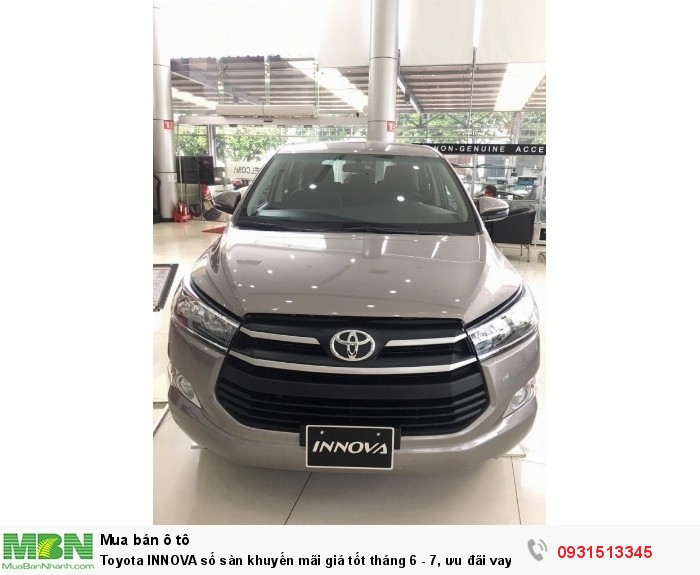 Toyota INNOVA số sàn khuyến mãi giá tốt tháng 2-3, ưu đãi vay 6.99%/năm