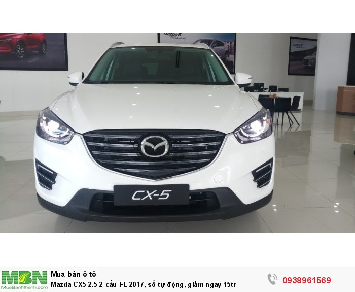 Mazda CX5 2.5 2 cầu FL 2017, số tự động, giảm ngay 15tr