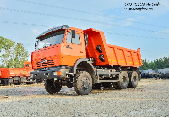 Xe Ben Kamaz 65111 (6x3) 3 Chân 3 Cầu Thùng 10 Khối Giá Rẻ Nhất Thị Trừơng