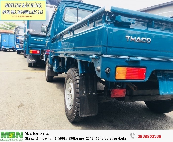 Giá xe tải trường hải 500kg-990kg mới 2018, động cơ suzuki,giá rẻ tại TP.HCM