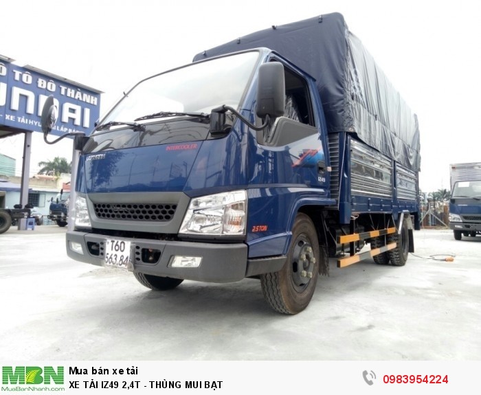 Xe Tải Iz49 2,5T - Thùng Mui Bạt