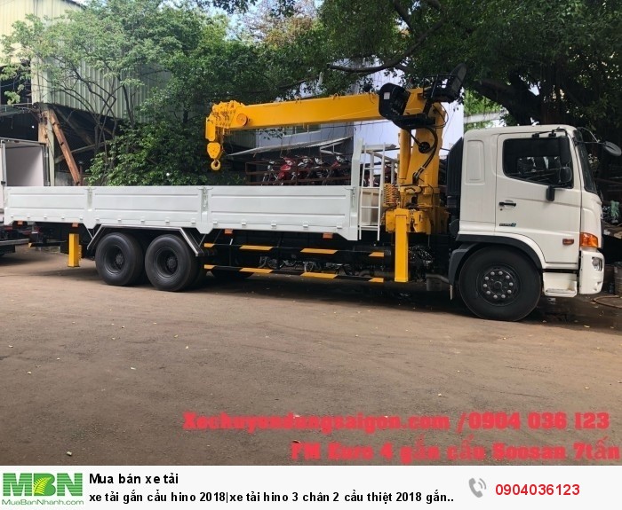 Xe tải gắn cẩu hino 2018|xe tải hino 3 chân 2 cầu thiệt 2018 gắn cẩu| xe tải hino 2 cầu gắn cẩu