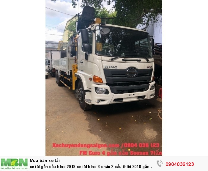 Xe tải gắn cẩu hino 2018|xe tải hino 3 chân 2 cầu thiệt 2018 gắn cẩu| xe tải hino 2 cầu gắn cẩu
