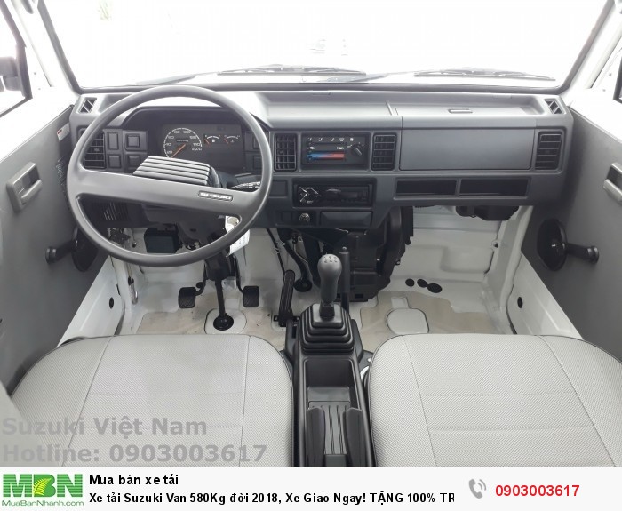 Xe tải Suzuki Van 580Kg đời 2018, Xe Giao Ngay! TẶNG 100% TRƯỚC BẠ