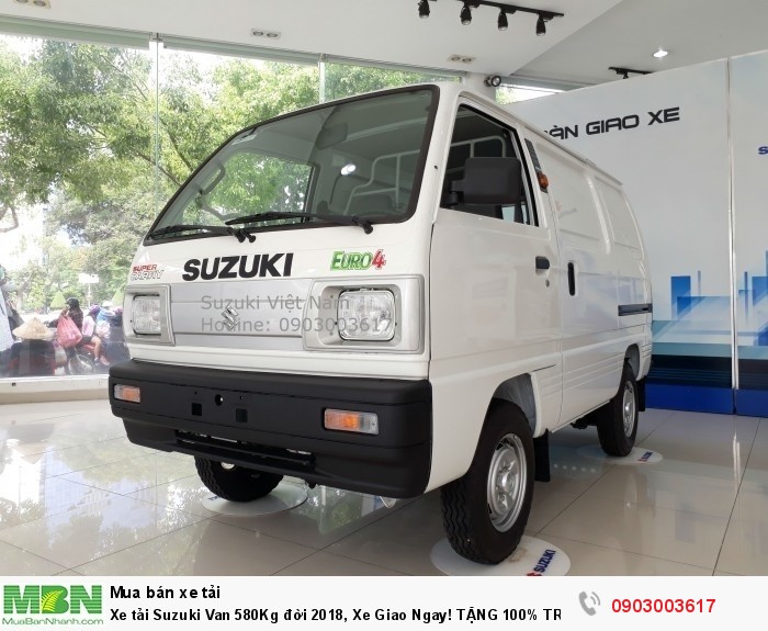 Xe tải Suzuki Van 580Kg đời 2018, Xe Giao Ngay! TẶNG 100% TRƯỚC BẠ