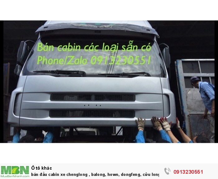 Bán Đầu Cabin Xe Chenglong , Balong, Howo, Dongfeng, Cửu Long, Sinotruck , Đô Thành, Thaco, Tmt