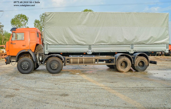Xe Kamaz 6540 (8x4) Tải Thùng Dài 8m9 Giá Rẻ Nhất Thị Trường