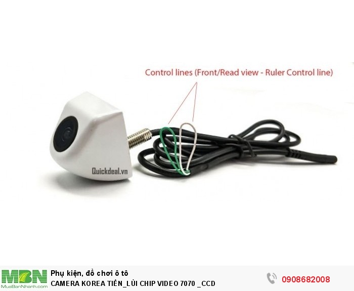 Camera korea tiến_lùi chip video 7070 _ccd