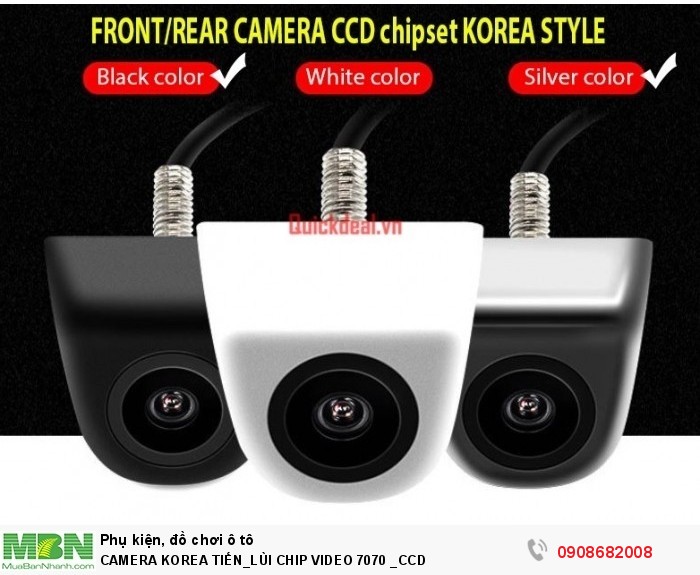 Camera korea tiến_lùi chip video 7070 _ccd
