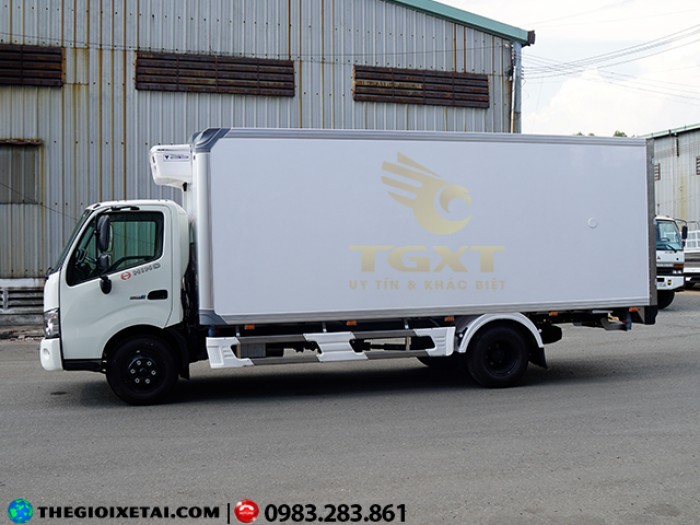 Đại Lý Xe Tải|xe tải Hino 4T5 đông lạnh ,xe Hino đông lạnh 4T9, xe tai Hino 4T đông lạnh, hỗ trợ trả góp 90%.