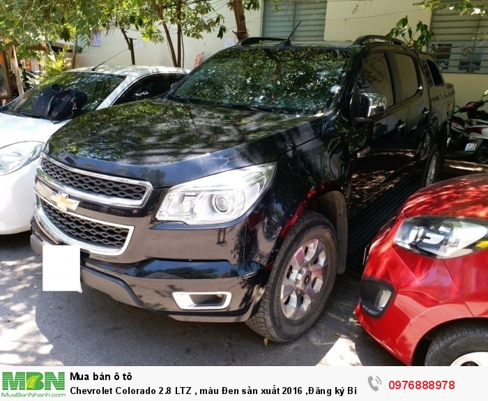 Chevrolet Colorado 2.8 LTZ , màu Đen sản xuất 2016 ,Đăng ký Biển Hà Nội