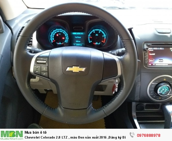 Chevrolet Colorado 2.8 LTZ , màu Đen sản xuất 2016 ,Đăng ký Biển Hà Nội