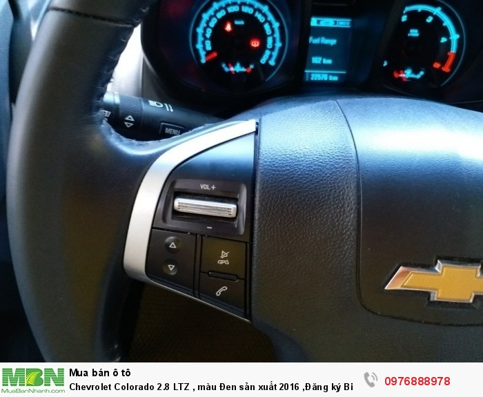 Chevrolet Colorado 2.8 LTZ , màu Đen sản xuất 2016 ,Đăng ký Biển Hà Nội
