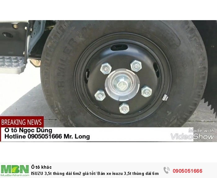 ISUZU 3,5t thùng dài 6m2 giá tốt/ Bán xe isuzu 3,5t thùng dài 6m2
