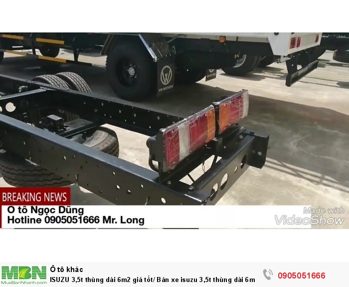 ISUZU 3,5t thùng dài 6m2 giá tốt/ Bán xe isuzu 3,5t thùng dài 6m2