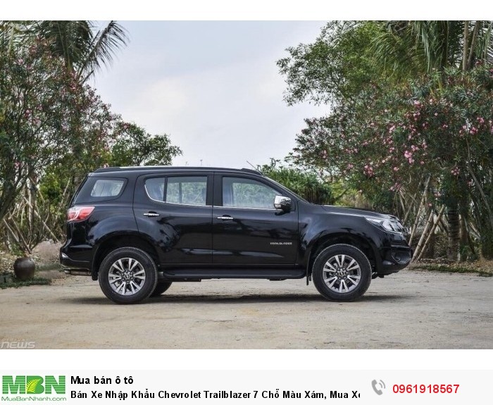 Bán Xe Nhập Khẩu Chevrolet Trailblazer 7 Chỗ Màu Xám, Mua Xe Trả Góp Tới 90%.