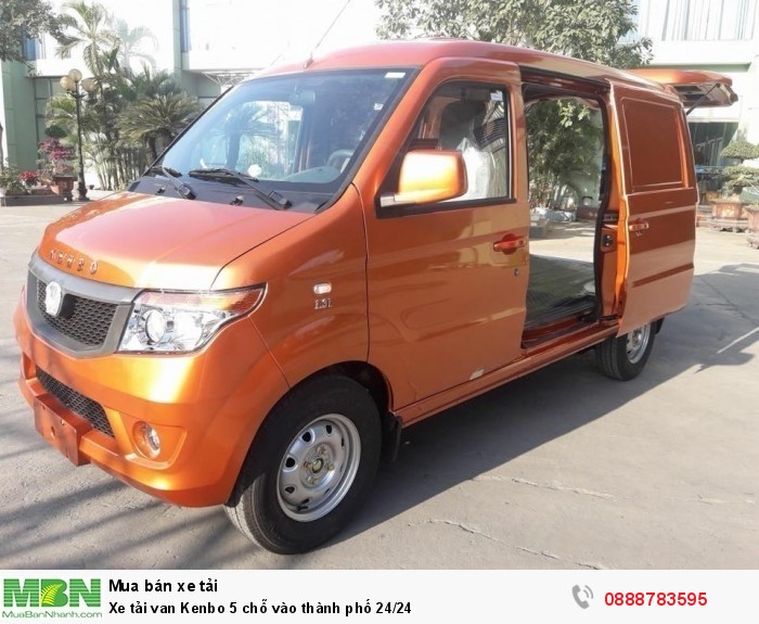 Xe tải van Kenbo 5 chỗ vào thành phố 24/24