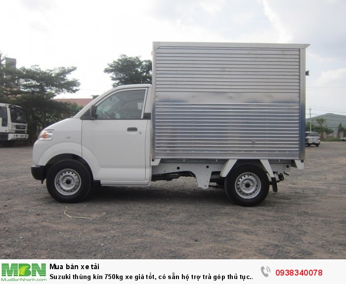 Suzuki thùng kín 750kg xe giá tốt, có sẵn hộ trợ trả góp thủ tục nhanh gọn