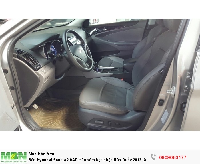 Bán Hyundai Sonata 2.0AT màu xám bạc nhập Hàn Quốc 2012 lăn bánh 2013 full options
