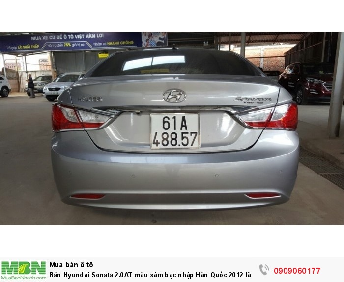 Bán Hyundai Sonata 2.0AT màu xám bạc nhập Hàn Quốc 2012 lăn bánh 2013 full options