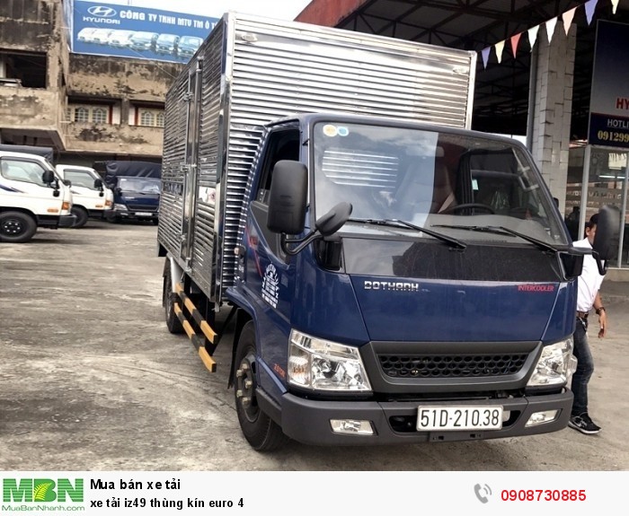 Xe tải iz49 thùng kín euro 4