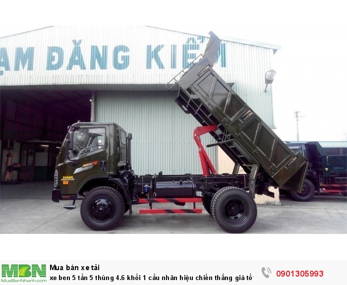Xe ben 5 tấn 5 thùng 4.6 khối 1 cầu nhãn hiệu chiến thắng giá tốt .