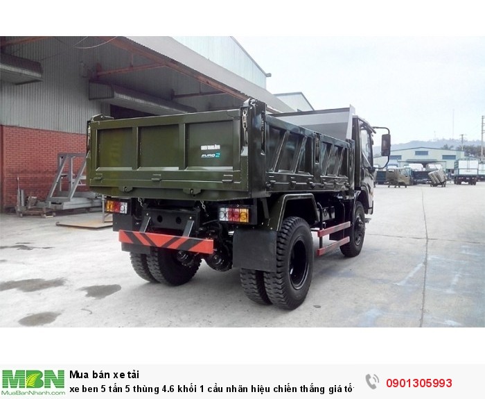 Xe ben 5 tấn 5 thùng 4.6 khối 1 cầu nhãn hiệu chiến thắng giá tốt .