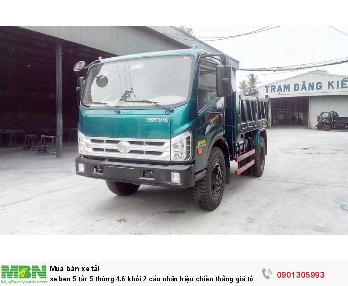 Xe ben 5 tấn 5 thùng 4.6 khối 2 cầu nhãn hiệu Chiến Thắng giá tốt .