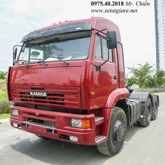 Xe đầu kéo kamaz 2016 (6x4) sức kéo theo thiết kế 62 tấn