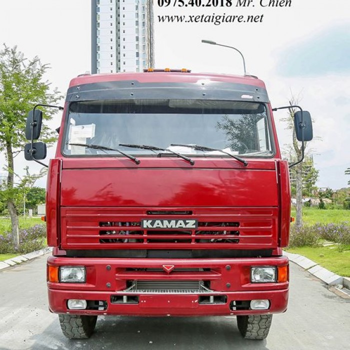 Xe đầu kéo kamaz 2016 (6x4) sức kéo theo thiết kế 62 tấn