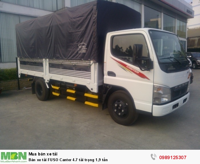 Bán xe tải FUSO Canter 4.7 tải trọng 1,9 tấn