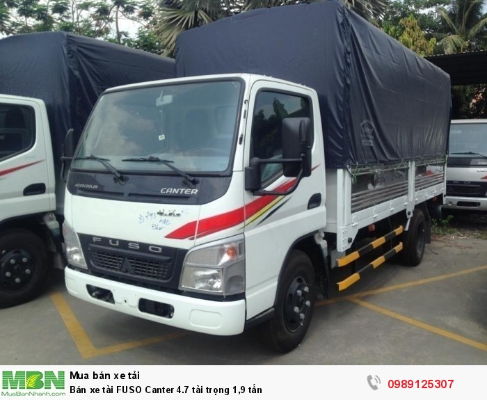 Bán xe tải FUSO Canter 4.7 tải trọng 1,9 tấn