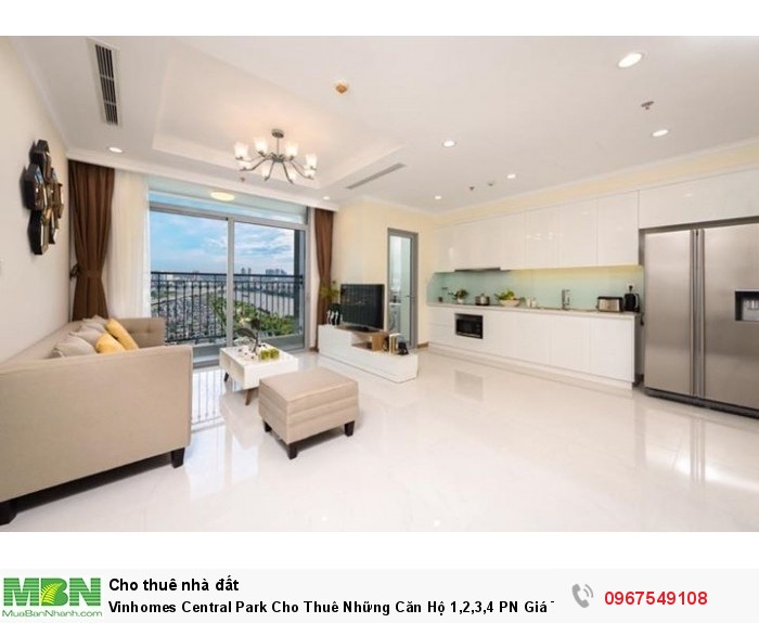 Vinhomes Central Park Cho Thuê Những Căn Hộ 1,2,3,4 PN Giá Tốt Nhất Thị Trường