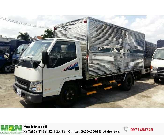 Xe Tải Đô Thành IZ49 2.4 Tấn Chỉ cần 50.000.000đ là có thể lấy xe tặng ngay tỳ hưu vàng tài lộc