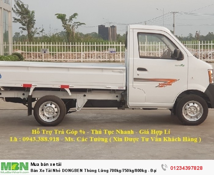 Bán Xe Tải Nhỏ DONGBEN Thùng Lững 700kg/750kg/800kg - Đại Lý Cấp 1