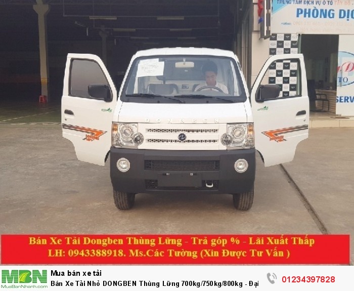 Bán Xe Tải Nhỏ DONGBEN Thùng Lững 700kg/750kg/800kg - Đại Lý Cấp 1