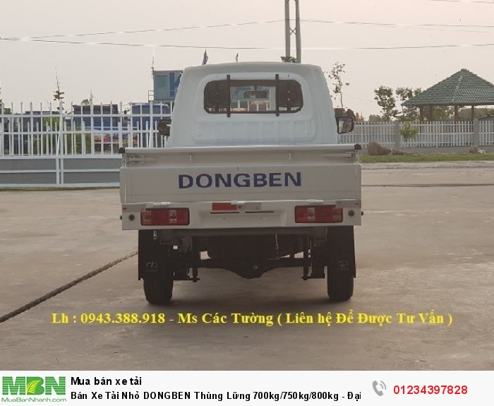 Bán Xe Tải Nhỏ DONGBEN Thùng Lững 700kg/750kg/800kg - Đại Lý Cấp 1