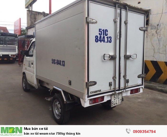 Bán xe tải Veam Star 750kg thùng kín